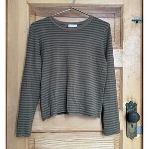 Everything store striped long sleeve shirt